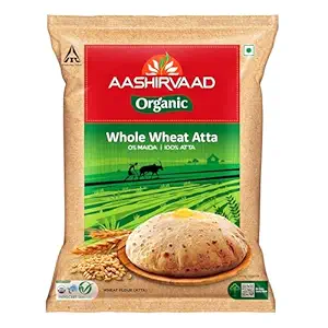 Aashirvaad Organic Atta, 5 kg, 100% Organic Whole Wheat Atta
